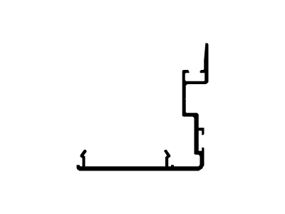 Cruce de hojas.
( Jxx = 5,8 cm4) / ( Jyy= 1,5 cm4)